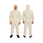 white guard Tek Kullanımlık Koruyucu Lamine Tulum,10 lu pakette