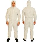 White Guard Tek Kullanımlık Lamine Tulum , Beyaz - 100 Lü Pakette - XL