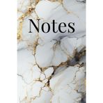 White Marble & Gold Luxe Journal - Notes