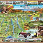 White Mountain 1182PZ – Torrisi: Parmak Lakes, NY – 1000 Parça Puzzle