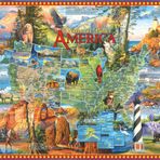 White Mountain Jigsaw Puzzle 1000 adet 24 " "X30-National Parks