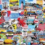 White Mountain Puzzles New I Love Maine, 1000 Parça Yapboz