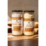 White Organic Bebek İrmiği+Organik Pirinç Unu Ek Gıda Seti +6 Ay Cam Kavanoz