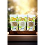 White Organic Organik Nohut+Organik Kuru Fasulye+Organik Yeşil Mercimek Bakliyat Set 700GR X3