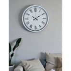 White Prime Roma Rakamlı 40 Cm Metal Duvar Saati