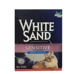 White Sand Sensitive Highly Hygienic Cat Litter 6 lt Kedi Kumu