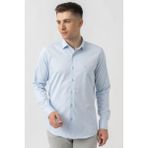 White Stone Aarberg G2424 Regular Fit Pamuklu Likralı Gömlek Buz Mavisi - 2XL