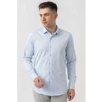White Stone Aarberg G2424 Regular Fit Pamuklu Likralı Gömlek Buz Mavisi