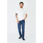 White Stone Lacivert Regular Erkek Kot Pantolon - Mavi - 31
