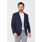 White Stone Lacivert Slim Fit Blazer Erkek Ceket - 46
