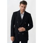 White Stone Trento K290 Kruvaze Yaka Slim Fit Pamuklu Kaban Laci - 58