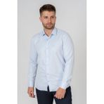 White Stone Verona G186 Pamuklu Regular Fit Düz Gömlek Buz Mavisi - XL