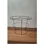White West inn House Abajur Ve Avize Teli 3 Katlı Metal Iskelet 30*25*20 Yükseklik : 21 Cm