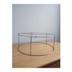 White West inn House Abajur Ve Lambader Teli Çemberi 40 Cm Çap 15 Cm Yükseklik