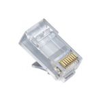 Whitecom 100 Adet Rj45 Jack Cat5 İnternet Kablo Kablosu Ucu Konnektör Connector