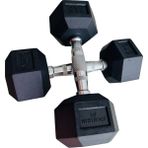 Whiteface 2x5 kg Siyah Altıgen Hex Dambıl