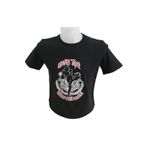 whiteface Muay Thai Özel Tasarım Baskılı Tişört (siyah)