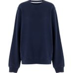 White&Simple White And Simple Erkek Lacivert 100% Pamuk Unisex Sweatshirt - XS