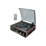 whitetech Kahverengi Pikap Nostaljik Ahşap Görünümlü Hoparlörlü Radyo, Kaset, Usb, Sd, Bluetoothlu Kumandalı