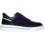 Who What Wear Erkek W Shoes Hakiki Deri Lastik Bağcıklı El Yapımı Sneaker Ayakkabı 25WM0302 - Koyu Lacivert