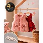 Wholewood 4'lü Doğal Ahşap Bebek Ve Çocuk Askısı | Elbise, Gömlek Ve Mont Askılığı Kayın