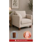 Wholewood Ahşap Koltuk Komodin Şifonyer Mobilya Ayağı Yuvarlatılmış M8 Vidalı Masif Ahşap Ayak - Kahverengi - 10 cm