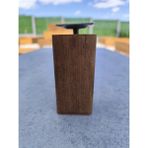 Wholewood Ahşap Koltuk Komodin Şifonyer Mobilya Ayağı Yuvarlatılmış M8 Vidalı Masif Ahşap Ayak - Kahverengi - 10 cm