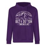 Why Y'all Trying to Test The Beth Dutton In Me kapüşonlu sweatshirt – ifadeli komik kazak, Yellowstone Sweatshirt, üniseks, pamuk, uzun kollu kapüşonlu sweatshirt, Koyu Eflatun, XL