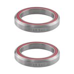 WHYHKJ 2 adet Metal 41 mm Bisiklet Kulaklığı Rulman Dağ Yol Bisikleti Bisiklet Kulaklığı Rulman Parçası, Gümüş