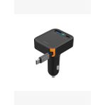Wi-CC033 Type-C + USB-A 65W Akım Korumalı Dahili Kablolu Araç Şarj Aleti