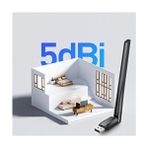 Wi-Fi 6 USB Kablosuz Ağ Adaptörü | 1200MBPS Hız | Harici Antenli | Pc & Laptop Uyumlu Kolay Kurulum