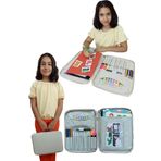 Wi-Fro Resim Çantası Kalemlikli Defter Boya Malzemeleri Aktivite Çantası Unisex Çok Amaçlı Çanta