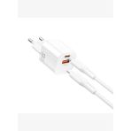 Wi-G018 Cube Gan Type-C to Lightning PD Hızlı Şarj Cihazı ve Kablo Set 33W
