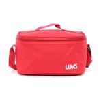 Wia Kırmızı Isı Yalıtımlı Kapaklı Geniş Hacimli Ayarlanabilir Askılı Polyester Beslenme Çantası 13x24x14 cm