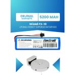 Wiami Fx-10 Uyumlu Batarya (Orjinal Kapasite) 5200MAH Pil Robot Süpürge Bataryası Değişimi