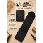 Wibego Will Good Be %100 Hakiki Crazy Deri Para Portföyü, Gizli Mıknatıslı Kapaklı Minimalist Kartlıklı Cüzdan, İnce Tasarım Erkek Kadın Unisex Cep Cüzdanı