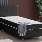 Wick Baza Başlık Ve Letto Yatak Seti, Antrasit, 100X200