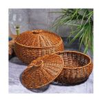 Wicker 2'li Yuvarlak Sepet