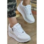 Wickers 2161 Kadın Anatomik Taban Sneakers Spor Ayakkabı - Beyaz