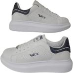 Wickers Unısex Beyaz-Siyah Ortopedik Düz Taban Sneaker Spor Ayakkabı Wckrs-99 - 001 - Beyaz