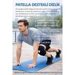 Wicromed Patella Destekli Dizlik Korsesi Çapraz Bağ Menisküs Ağrısı Için Sporcu Dizlik - Hediyeli - Standart - Siyah
