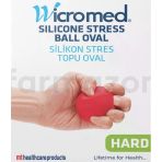 Wicromed Silikon Oval Stres Topu Kirmizi