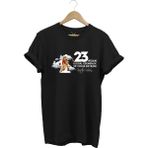 Widi 23 Nisan Çocuk Bayramı Mustafa Kemal Atatürk Baskılı %100 Pamuk Regular Fit Bisiklet Yaka T-Shirt - Siyah - 5XL