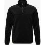 Widi Avcılık Unisex Yarım Fermuar Balıkçı Yaka Outdoor & Günlük Kışlık Siyah Polar Sweatshirt - 2XL
