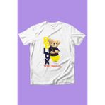 Widi Sevimli Relax Tedy Ayı Baskılı %100 Pamuk Kız Çocuk Erkek Çocuk Beyaz T-Shirt - Ekru - 9 - 10 Yaş