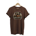 WİDİ Unisex Pointer Co Baskılı T-shirt - Avcı Köpekleri Serisi Bisiklet Yaka Pamuklu Tişört