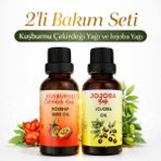 Wie Farma 2’li Bakım Seti | Kuşburnu Çekirdeği Yağı & Jojoba Yağı | Cilt Bakımı | 2X50 ml Cam Şişe