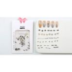 Wien Nail Master 48LI Yıldız ve Kurdele Metal Tırnak Süsleme Charm Nail Art Charm Taşları WN-520 - Renkli