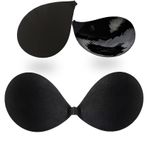 Wieysdoo Yapışkanlı Yapışkan Sütyen Push up Straplez Backless İnce Dikişsiz Görünmez Kendinden Yapışkanlı Sütyen Kadınlar için Yeniden Kullanılabilir Nefes Alabilir Elbise
