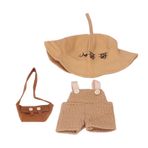 Wifehelper Ördek Peluş Oyuncak Giysi Yumuşak Dekorasyon Sevimli Kawaii Aksesuarları Oyuncaklar Hayvan Hayvanlar 3 Parça Set Sarı Kıyafet Bebek Giyim Bebek Yapımı (J Tipi)